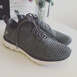 Charcoal Gray Skechers | Air Cooled Memory Foam